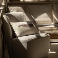 Подушка декоративная  Сюзе серый 30x50 см Togas