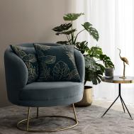 Подушка декоративная  Соленн синий 45х45 см Togas