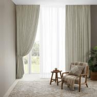 Комплект штор с подхватами  Рикелли экрю 260x275 см Togas