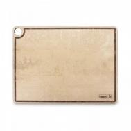 Доска разделочная  с желобом 42х31см Порфир кремовый ComposeEat