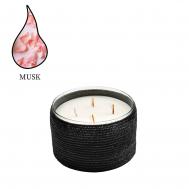 Аромасвеча  Alterna Musc рафия черная 1750 г Nour Bougie