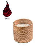 Аромасвеча  Alterna Rose рафия бежевая 2400 г Nour Bougie