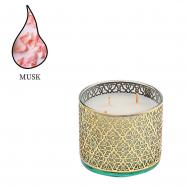 Аромасвеча  Arabesque Musc золото 1050 г Nour Bougie