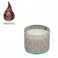 Аромасвеча  Arabesque Oriental серебро 1050 г Nour Bougie