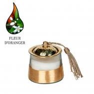 Аромасвеча  Conika Fleur d’orange золото 156 г Nour Bougie