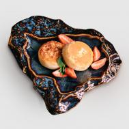 Тарелка Veles Камень змеевик Полночь волшебства 22х18 см Велес