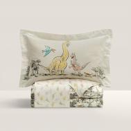 Комплект постельного белья  Динно бежево-зеленый Детский Togas Kids