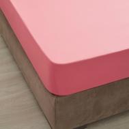 Простыня на резинке  красный 180x200+30 см Ozdilek