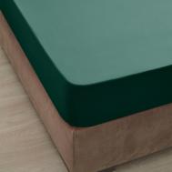 Простыня на резинке  изумрудный 160x200+30 см Ozdilek