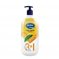 Гель-смузи для душа  Family 3 в 1 дыня, ананас, персик 1000 мл Aura