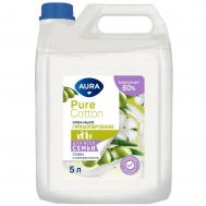Крем-мыло  олива и хлопковое молочко 5 л Aura