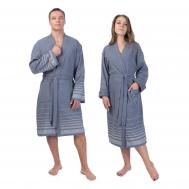 Халат унисекс  Comfort серый р.46 Cleanelly Basic