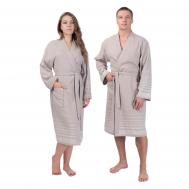 Халат унисекс  Comfort бежевый р.52 Cleanelly Basic