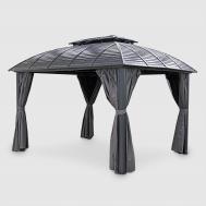 Шатёр  металлический тёмно-серый 3х3,65х2,81 м Linya