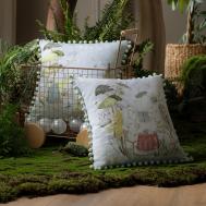 Подушка декоративная  Пикколо бело-зеленый 45x45 см Togas