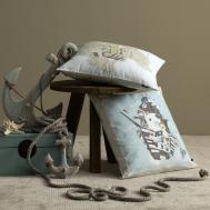 Подушка декоративная  Тортуга голубой 45x45 см Togas