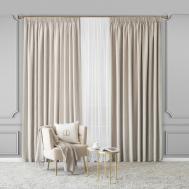 Комплект штор с подхватами  Роверо экрю 280x275 см 4 предмета Togas