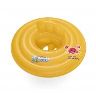 Плот надувной  детский круглый, жёлтый, Д69 см (32096) Bestway
