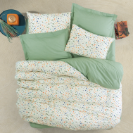 Комплект постельного белья   petite ranforce синий Двуспальный 8680108075623 Cotton box