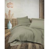Комплект постельного белья двуспальный  liny зеленый Cotton box