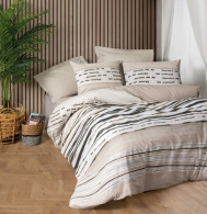 Комплект постельного белья   line ranforce Двуспальный 8680108071502 Cotton box