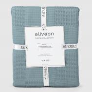 Плед  Pike вафельный хлопок 160х200 см серо-голубой Eliveon