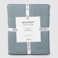 Плед  Pike вафельный хлопок 200х240 см серо-голубой Eliveon