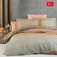 Комплект постельного белья  полуторный хлопок оранжевый Eliveon
