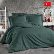 Комплект постельного белья  Евро хлопок оливковый Eliveon