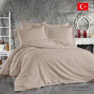 Комплект постельного белья  полуторный хлопок коричневый Eliveon