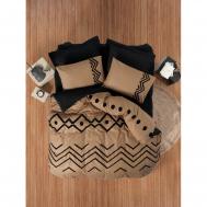 Комплект постельного белья  puff embroidered Двуспальный Cotton box