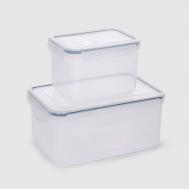 Набор антибактериальных контейнеров  0,63 л 1,5 л 2 шт HITT