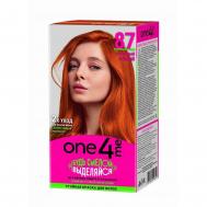 Краска для волос  87 огненный рыжий One4me