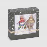Набор ёлочных игрушек  снеговик и фонарик Snow and Stars