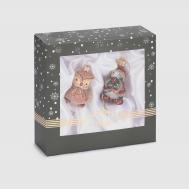 Набор ёлочных игрушек  сова и ворона Snow and Stars