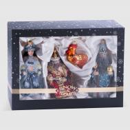 Набор ёлочных игрушек  Золотой петушок 4 шт Snow and Stars