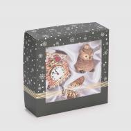 Набор ёлочных игрушек  часики с кукушкой, сова 2 шт Snow and Stars
