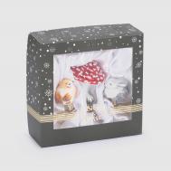 Набор ёлочных игрушек  цыпленок, гриб, зайчик 3 шт Snow and Stars