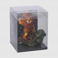 Игрушка ёлочная  львенок на черепахе Snow and Stars