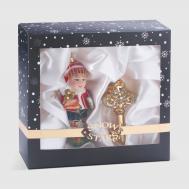 Набор ёлочных игрушек  буратино и золотой ключик 2 шт Snow and Stars