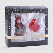 Набор ёлочных игрушек  девушка и леденец 2 шт Snow and Stars