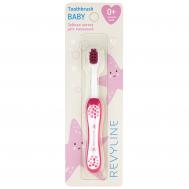 Детская зубная щетка  baby s3900, от 0 до 3 лет, розовая мягкая Revyline