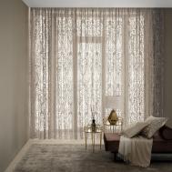 Тюль  деворе Джаллини коричневый 500x290 см 1 пр Togas