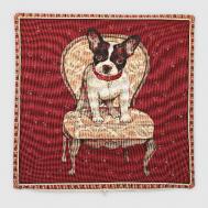 Наволочка  44х44 см кремово-бордовый (7717-45) EUROTEX