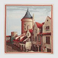 Наволочка  44х44 см коричнево-голубой (7729-45) EUROTEX