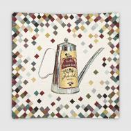 Наволочка  44х44 см кремово-зеленый (7740-45) EUROTEX