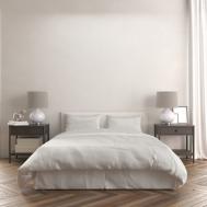 Комплект постельного белья  Дождливый день (светло-серый) Двуспальный Belashoff