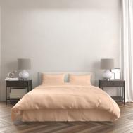 Комплект постельного белья  Нежный персик (персиковый) Полуторный Belashoff