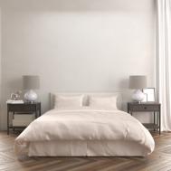 Комплект постельного белья  Розовое шампанское (пудра бледная) Евро Belashoff