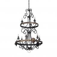 Люстра  RS121/6+3 Лиона 9xЕ14 Розаnoff